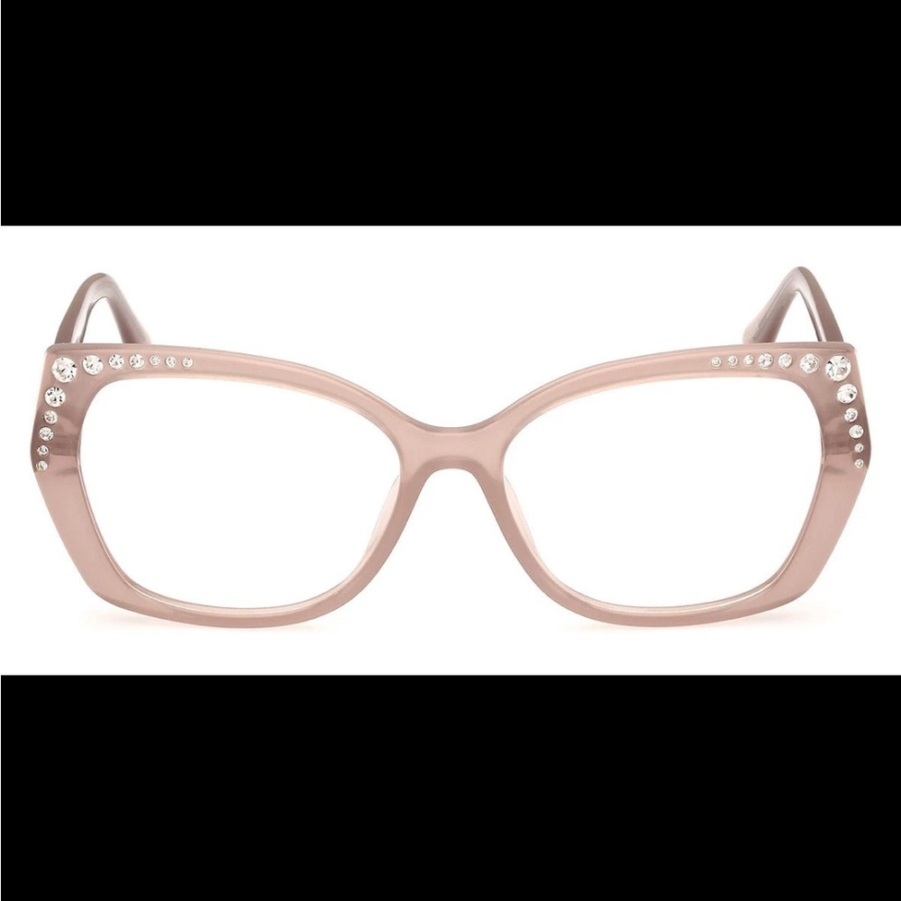 Marciano/Guess GM50001 059 Beige Plastic CatEye Eyeglasses Frame 56-16-145 NEW - Picture 12 of 13